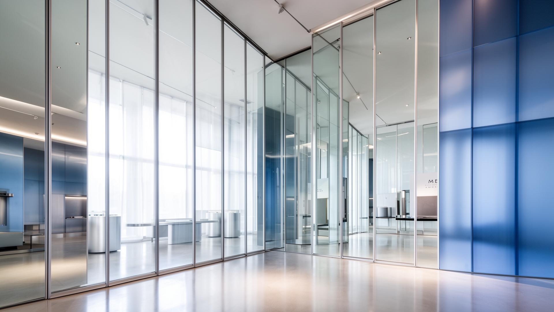 Modern glass showroom